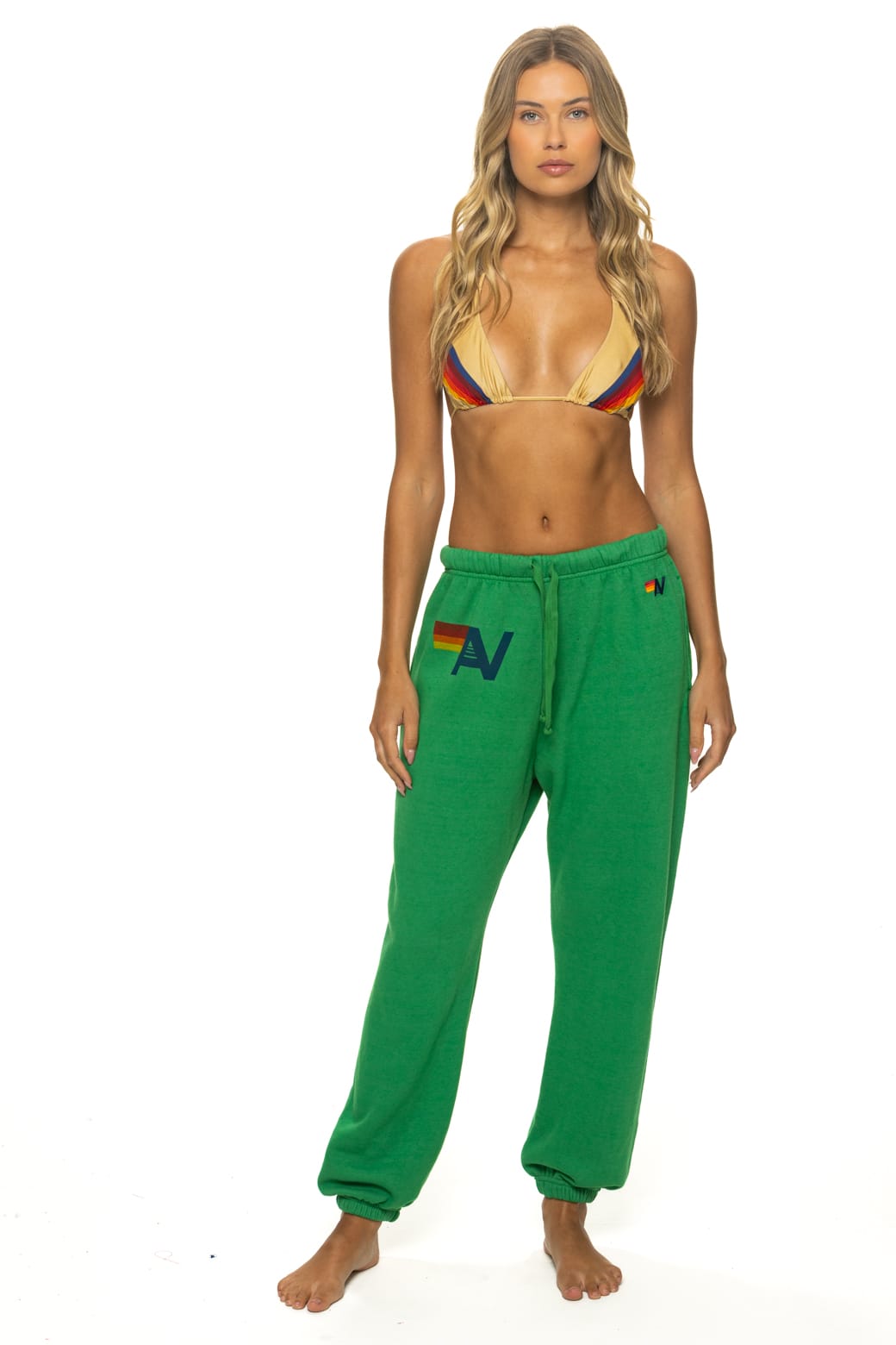 Classic LOGO PRINT SWEATPANTS SWEATPANTS - KELLY GREEN