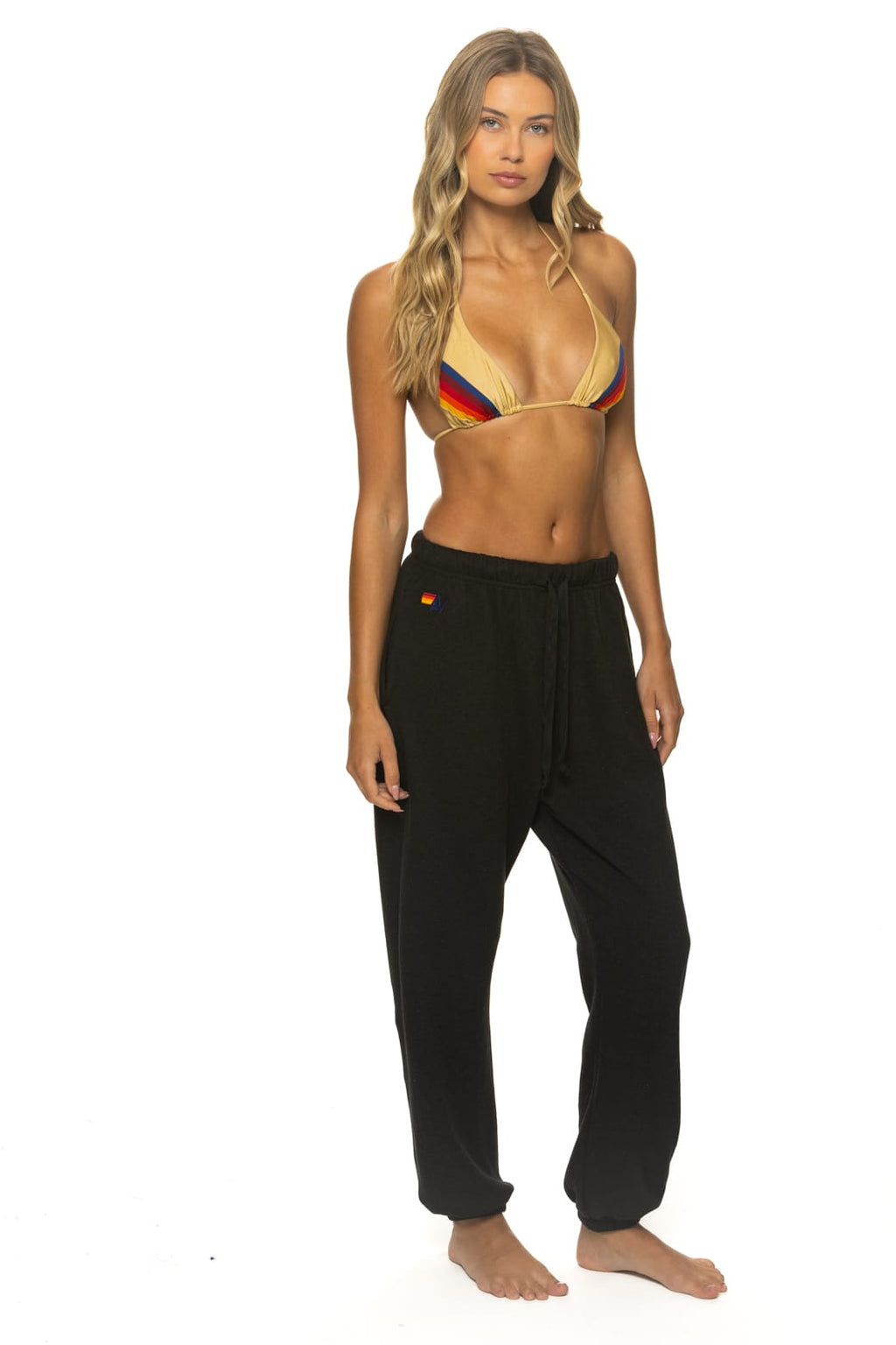 Classic BOLT PRINT SWEATPANTS - BLACK WHITE