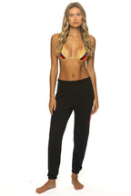 Classic BOLT SWEATPANTS - BLACK NEON PINK