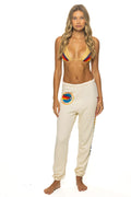 Classic AVIATOR NATION VENICE SWEATPANTS - VINTAGE WHITE