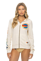 Classic AVIATOR NATION VENICE HOODIE - VINTAGE WHITE