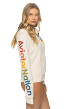 Classic AVIATOR NATION VENICE HOODIE - VINTAGE WHITE