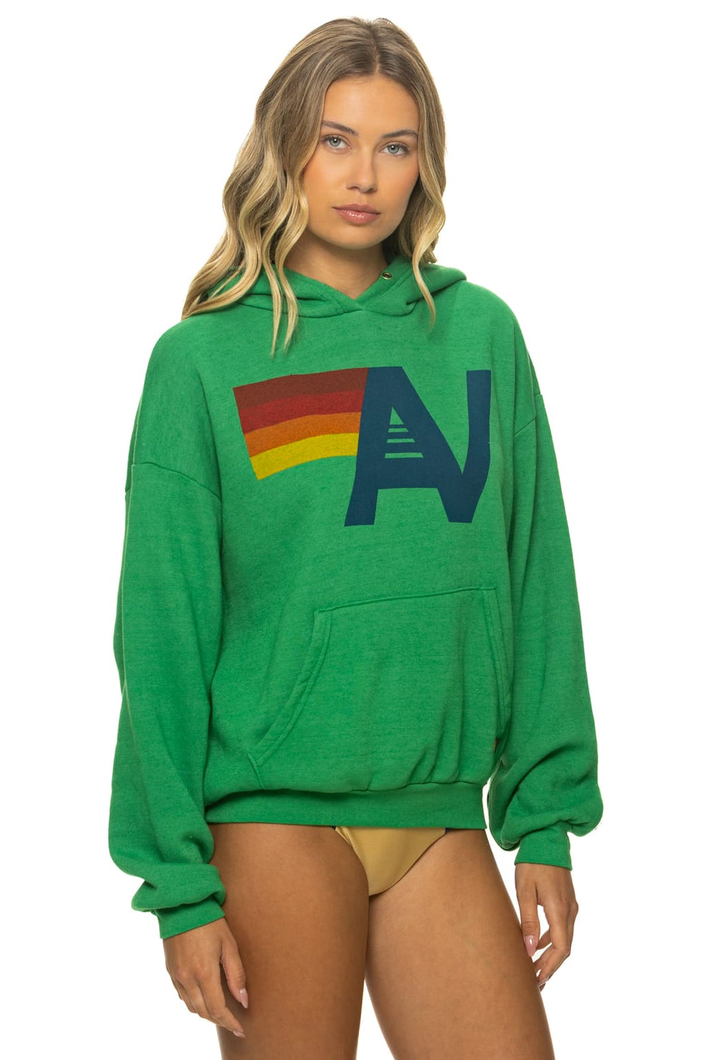 Classic LOGO PULLOVER RELAXED HOODIE - KELLY GREEN