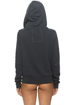 Classic 5 STRIPE HOODIE - CHARCOAL PINK PURPLE