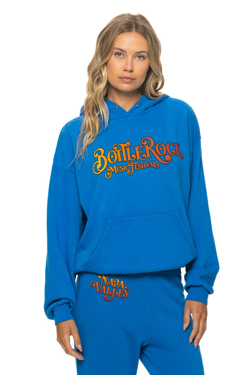 Classic BOTTLEROCK 2026 RELAXED PULLOVER HOODIE - ADVENTURE BLUE