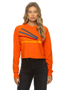 Classic DAYDREAM CROPPED CREW SWEATSHIRT RELAXED - ORANGE