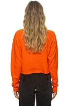 Classic DAYDREAM CROPPED CREW SWEATSHIRT RELAXED - ORANGE