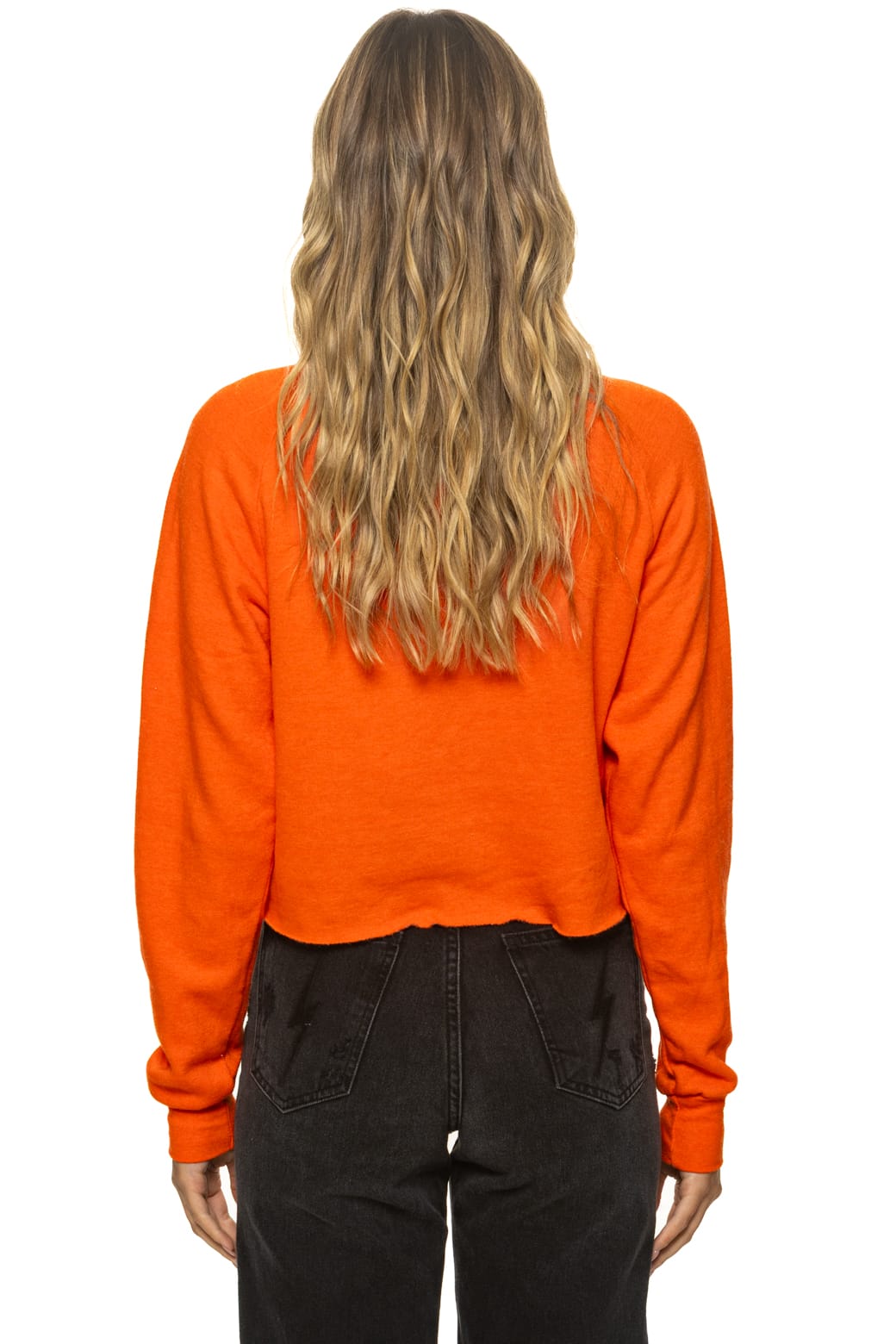 Classic DAYDREAM CROPPED CREW SWEATSHIRT RELAXED - ORANGE