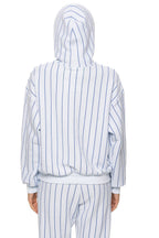 Classic LOS ANGELES DODGERS PINSTRIPE 2026 RELAXED PULLOVER HOODIE - WHITE BLUE