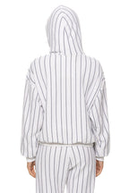 Classic NEW YORK YANKEES PINSTRIPE 2026 RELAXED PULLOVER HOODIE - WHITE NAVY