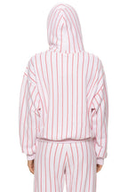 Classic PHILADELPHIA PHILLIES PINSTRIPE 2026 RELAXED PULLOVER HOODIE - WHITE RED