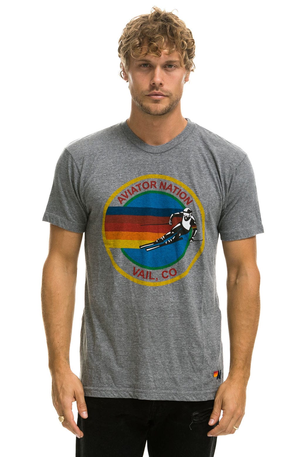 Classic AVIATOR NATION VAIL TEE - HEATHER