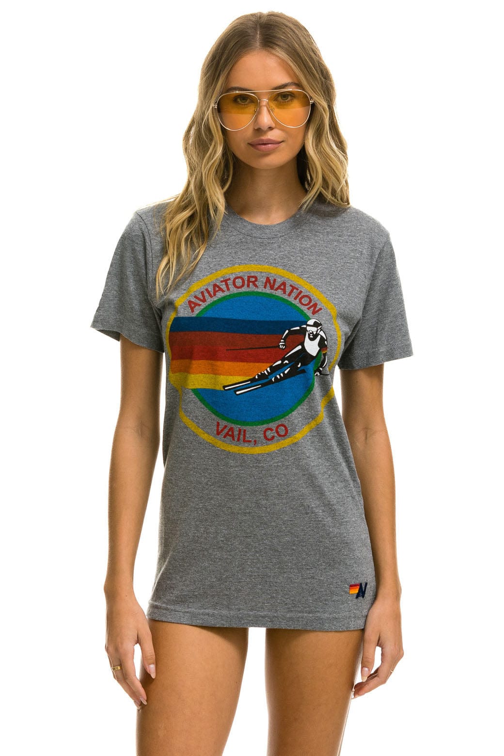 Classic AVIATOR NATION VAIL TEE - HEATHER