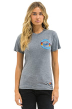 Classic LOS ANGELES DODGERS BOLT CREW TEE - HEATHER GREY