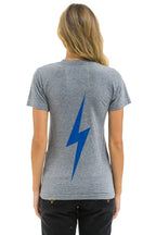 Classic LOS ANGELES DODGERS BOLT CREW TEE - HEATHER GREY