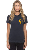 Classic UNIVERSITY OF TENNESSEE BOLT CREW TEE SHIRT - CHARCOAL