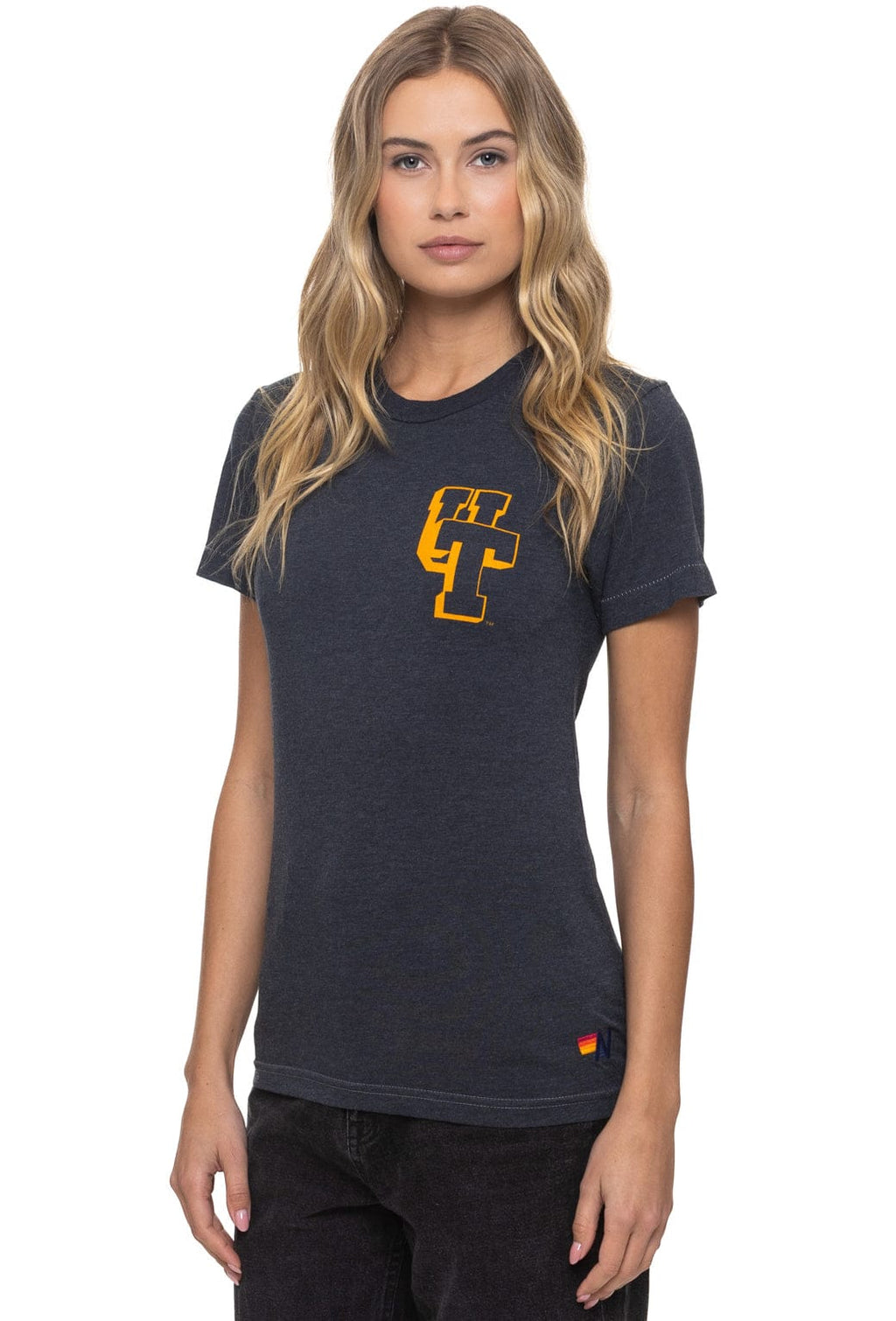 Classic UNIVERSITY OF TENNESSEE BOLT CREW TEE SHIRT - CHARCOAL