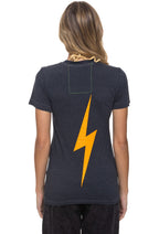 Classic UNIVERSITY OF TENNESSEE BOLT CREW TEE SHIRT - CHARCOAL