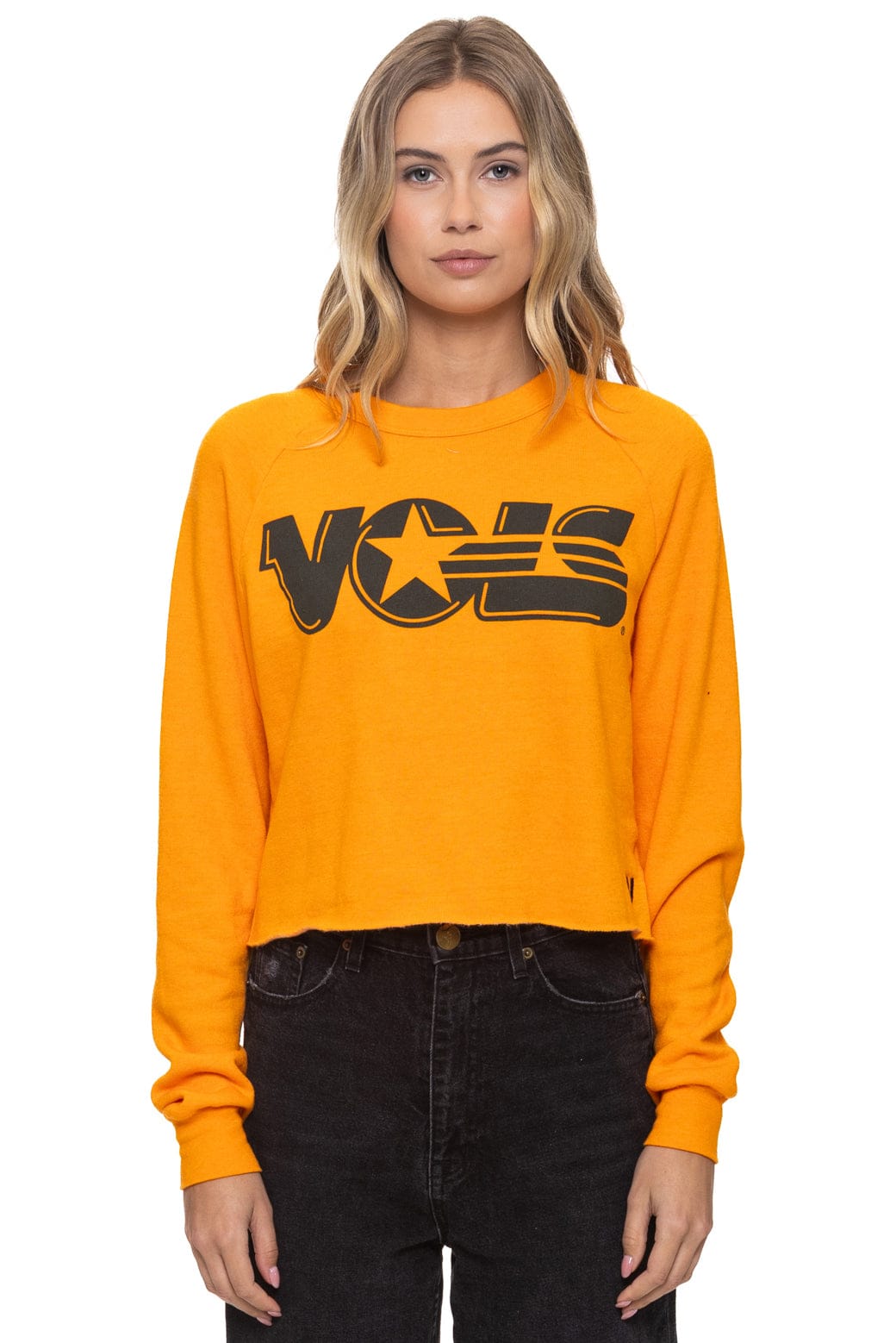 Classic UNIVERSITY OF TENNESSEE VOLS CROPPED CREW SWEATSHIRT - TENNESSEE ORANGE