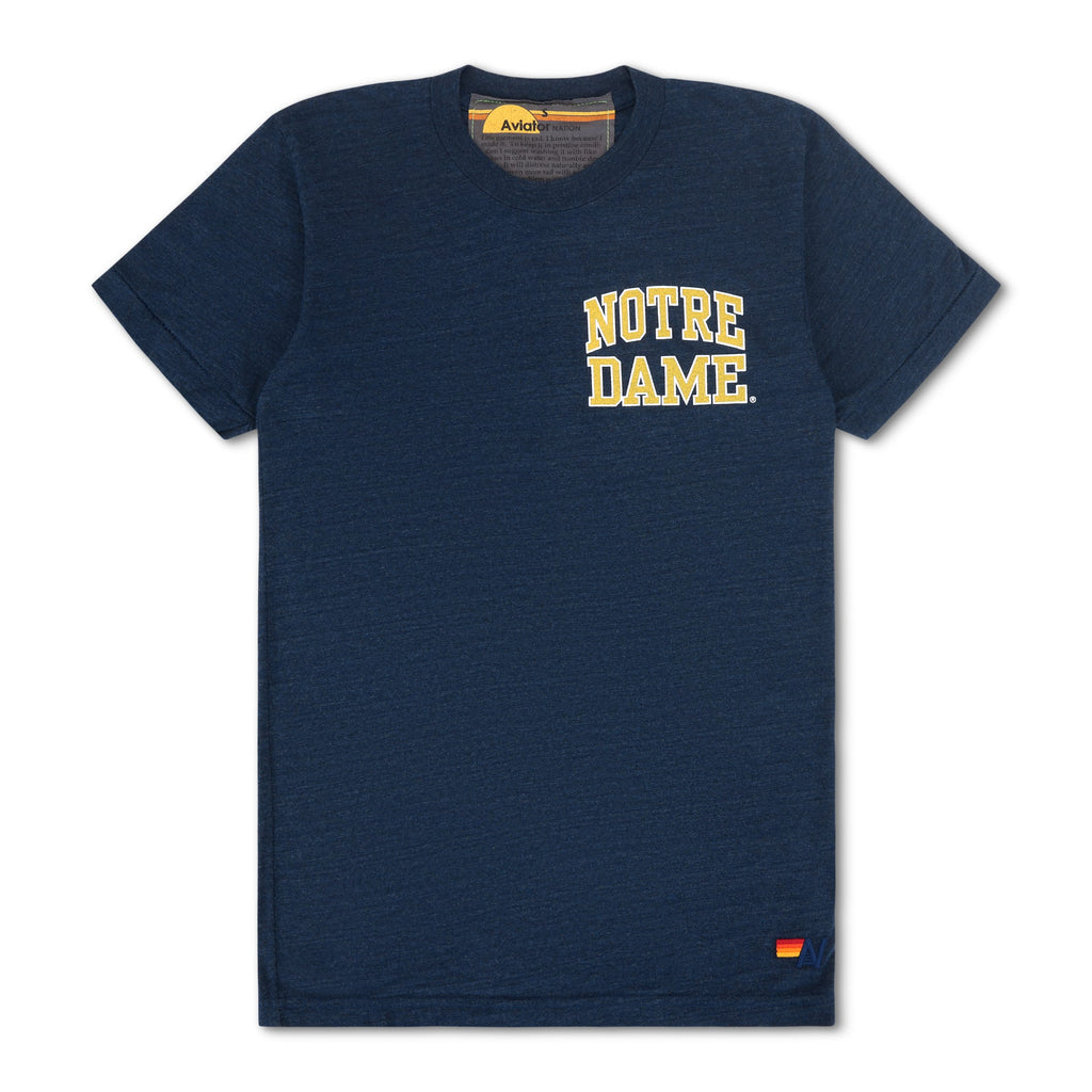 Classic NOTRE DAME 2026 CREW TEE SHIRT - NAVY