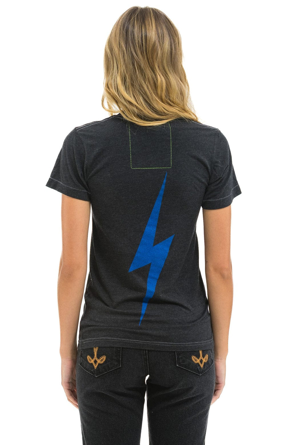 Classic NY METS BOLT CREW TEE - BLACK