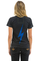 Classic NY METS BOLT CREW TEE - BLACK