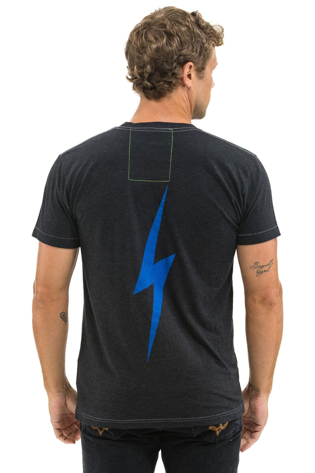 Classic NY METS BOLT CREW TEE - BLACK