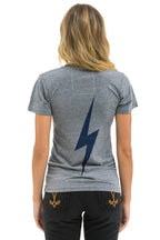 Classic NY YANKEES BOLT CREW TEE - HEATHER
