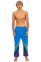 Classic HAND DYED V SWEATPANTS - TIE DYE OCEAN PURPLE
