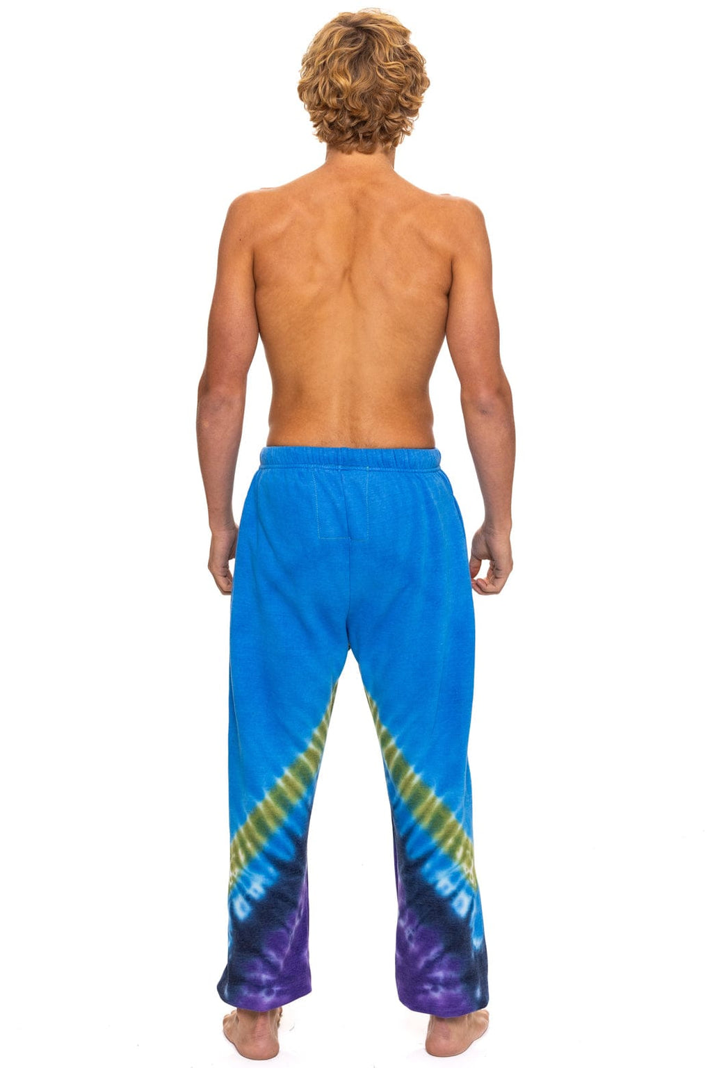 Classic HAND DYED V SWEATPANTS - TIE DYE OCEAN PURPLE