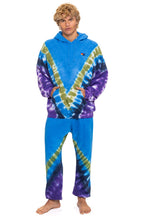 Classic HAND DYED V SWEATPANTS - TIE DYE OCEAN PURPLE