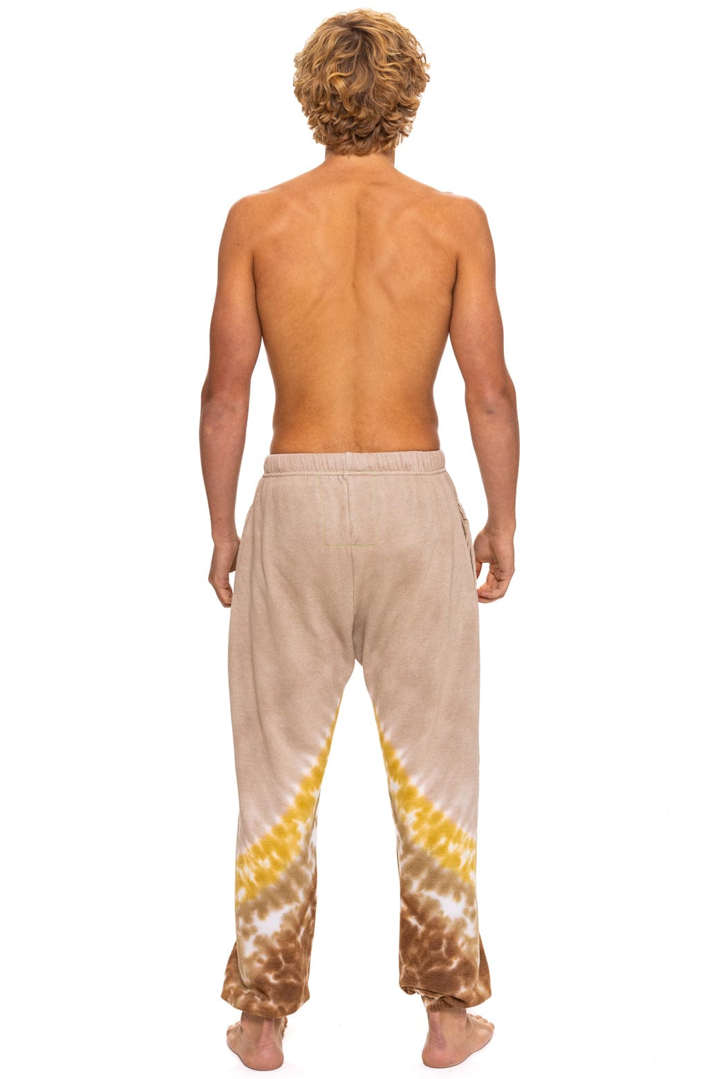 Classic HAND DYED V SWEATPANTS - TIE DYE SAND CINNAMON