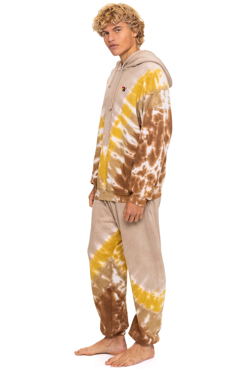 Classic HAND DYED V SWEATPANTS - TIE DYE SAND CINNAMON