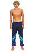 Classic HAND DYED V SWEATPANTS - TIE DYE MIDNIGHT PURPLE