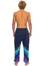 Classic HAND DYED V SWEATPANTS - TIE DYE MIDNIGHT PURPLE