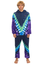 Classic HAND DYED V SWEATPANTS - TIE DYE MIDNIGHT PURPLE