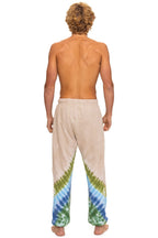 Classic HAND DYED V SWEATPANTS - TIE DYE SAND BLUE GREEN