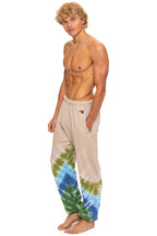 Classic HAND DYED V SWEATPANTS - TIE DYE SAND BLUE GREEN