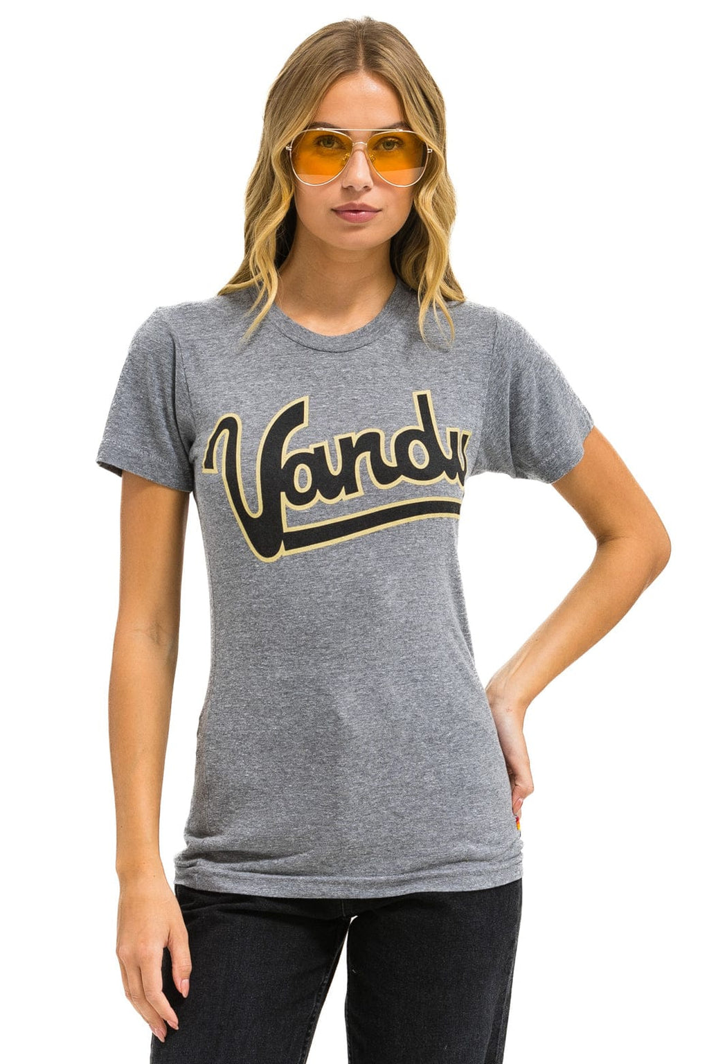 Classic VANDERBILT COMMODORES CREW TEE SHIRT - HEATHER GREY