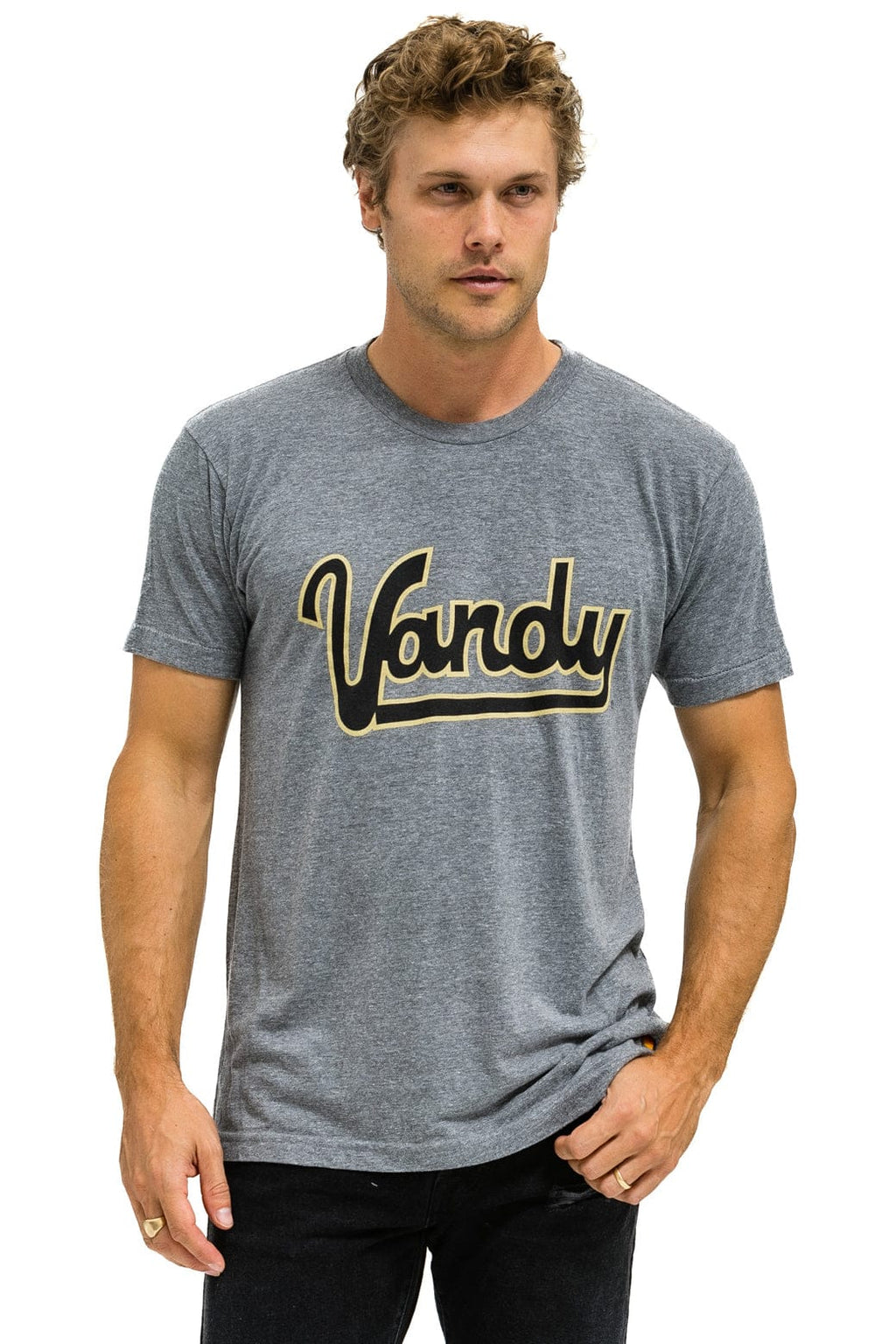 Classic VANDERBILT COMMODORES CREW TEE SHIRT - HEATHER GREY