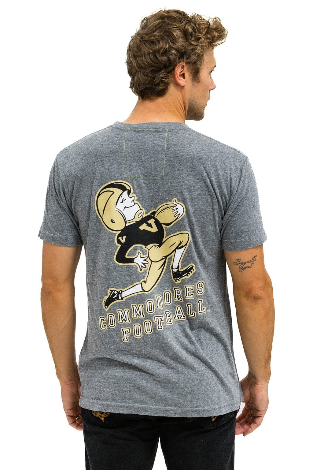 Classic VANDERBILT COMMODORES CREW TEE SHIRT - HEATHER GREY