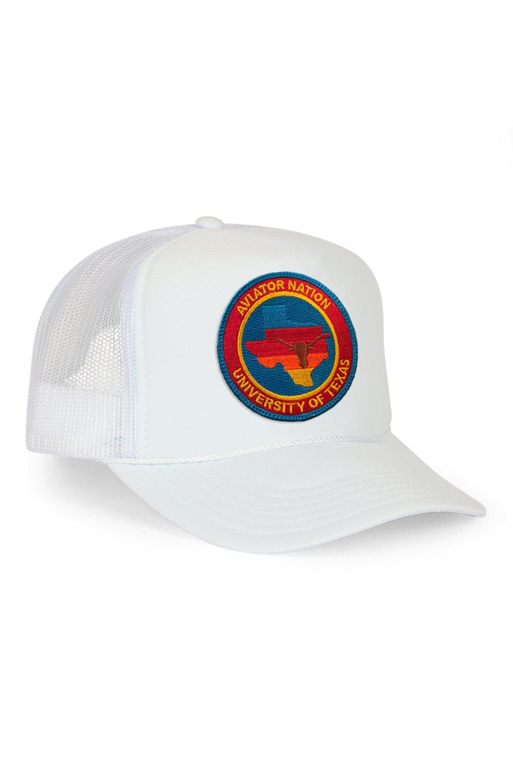 Classic UNIVERSITY OF TEXAS CIRCLE PATCH VINTAGE LOW RISE TRUCKER - WHITE