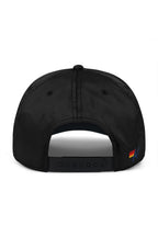 Classic MEMBERS EXCLUSIVE VINTAGE SATIN SCRIPT TRUCKER HAT - BLACK WHITE