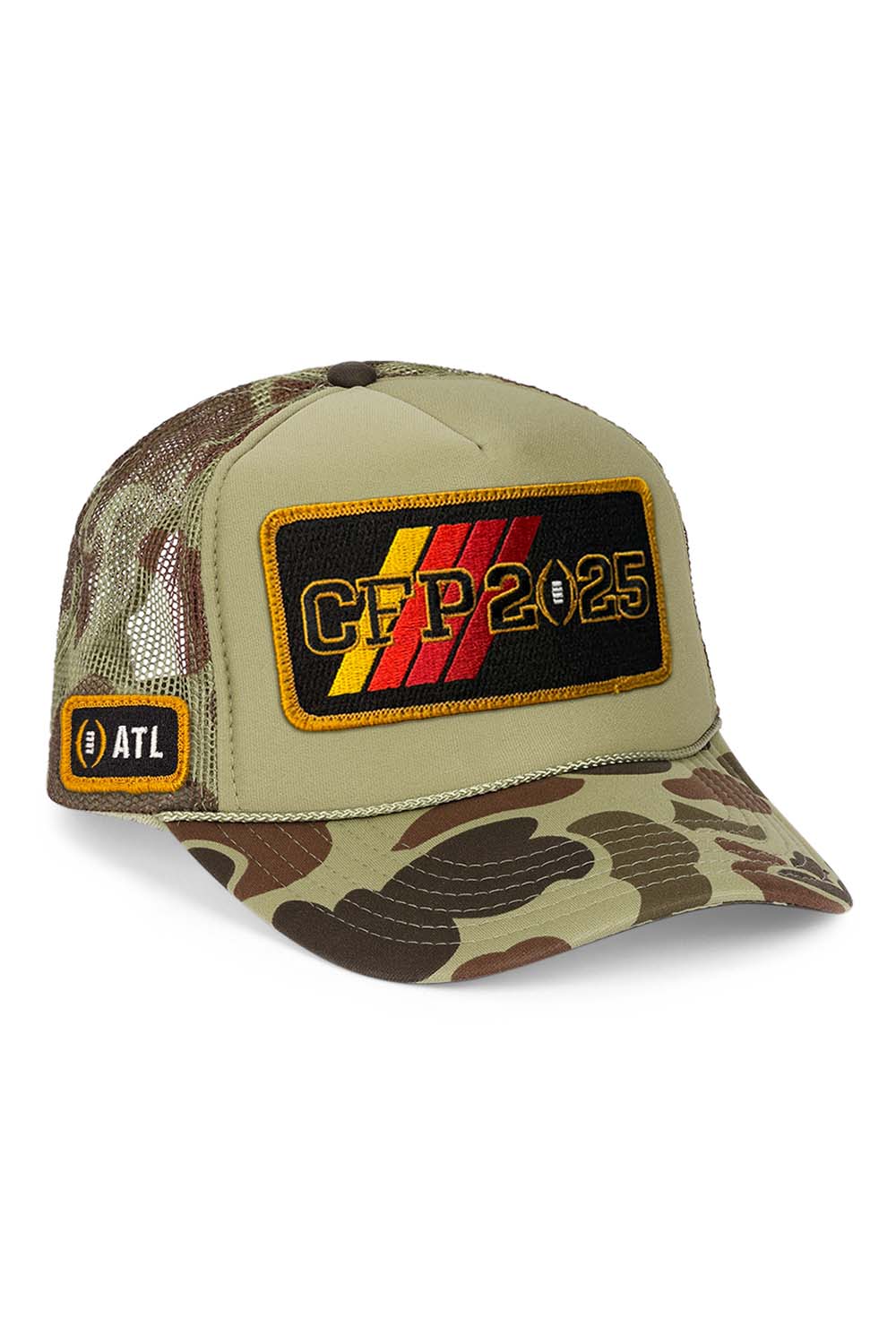 Classic CFP NATIONAL CHAMPIONSHIP 2025 VINTAGE LOW RISE TRUCKER - CAMO