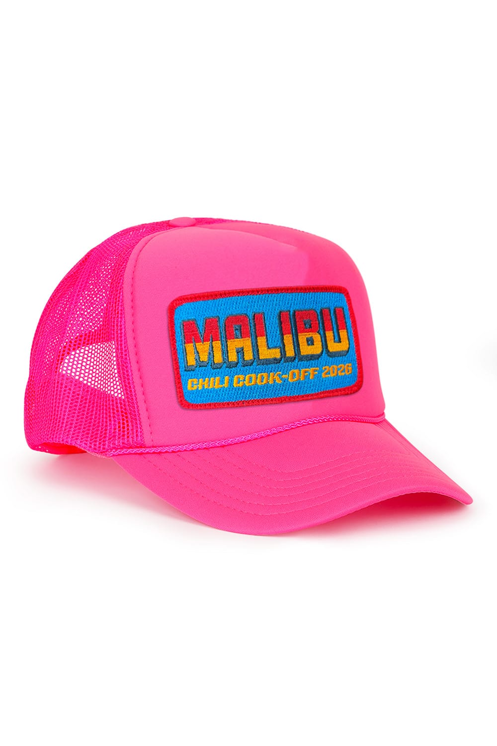Classic MALIBU CHILI COOK-OFF 2026 VINTAGE LOW RISE TRUCKER - NEON PINK