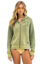 Classic VENICE SURFER ZIP HOODIE - FADED ARMY