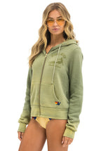 Classic VENICE SURFER ZIP HOODIE - FADED ARMY