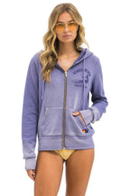 Classic VENICE SURFER ZIP HOODIE - FADED GRAPE