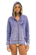 Classic VENICE SURFER ZIP HOODIE - FADED GRAPE