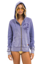 Classic VENICE SURFER ZIP HOODIE - FADED GRAPE